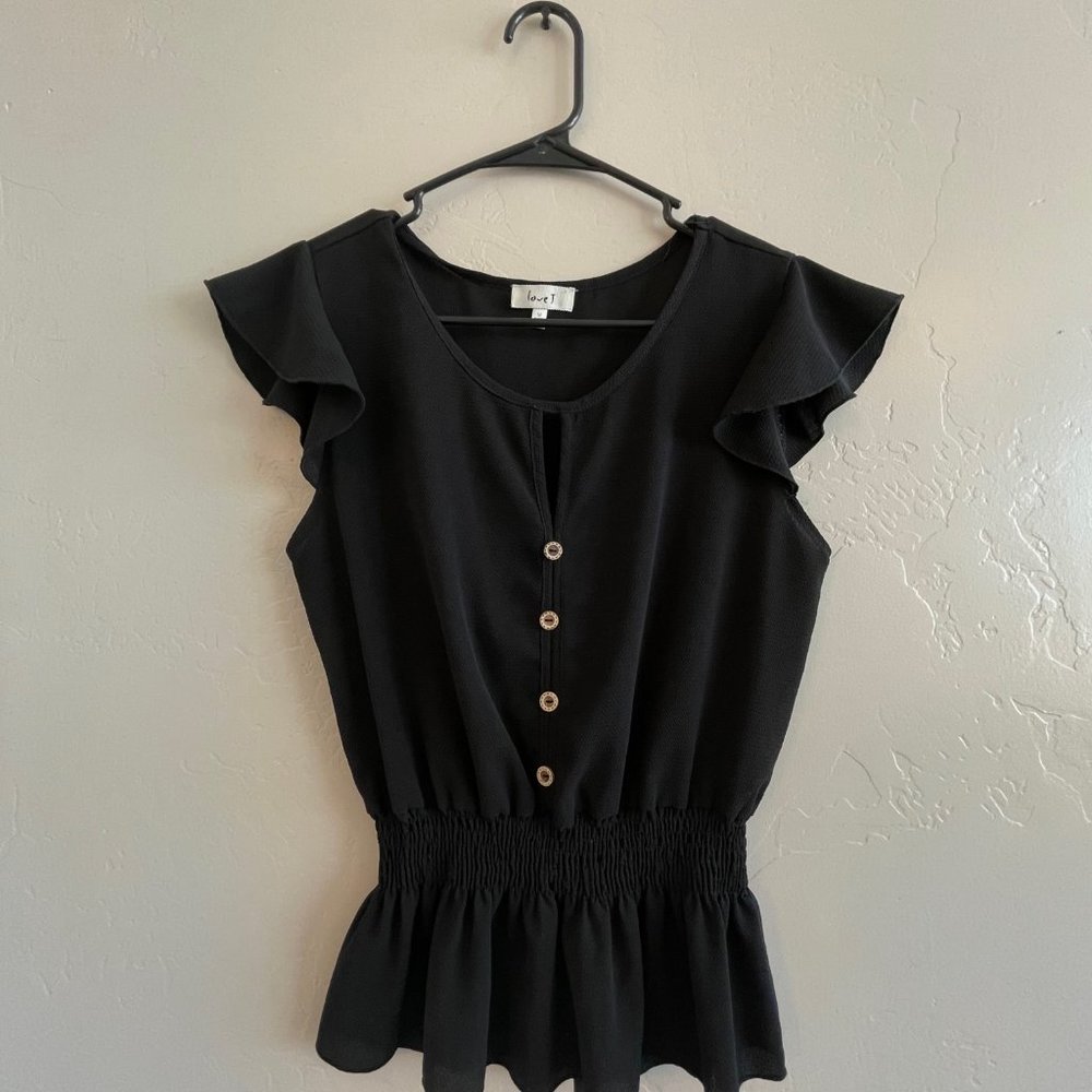 Black Button Up Tunic